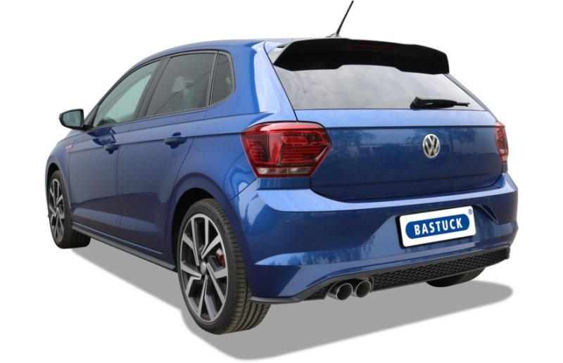 Bastuck Edelstahl Gr.A Komplettanlage VW Polo AW inkl. GTI - 2 x 76mm schräg